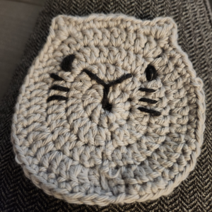 Purrfect Sip – Crocheted Cat Coasters (set of four)