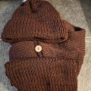 Knitted Hat and Scarf Set for Winter – Soft Warm Matching Beanie & Scarf Unisex Cold Weather Accessory